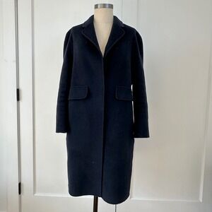 MNG Mango Suit‎ Women's Wool Blend Coat XXS/XS Minimalist Longline Classico